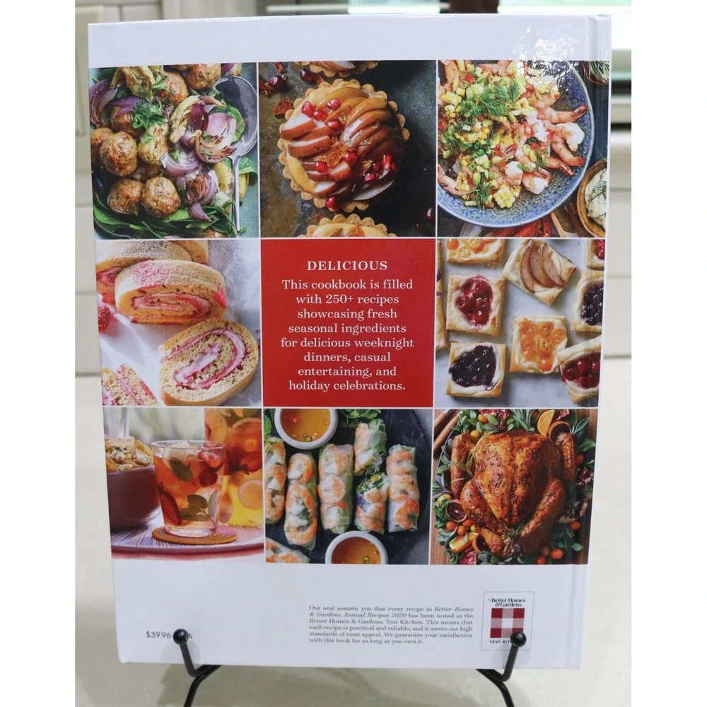 Better Homes and Gardens Annual Recipes 2020 Hardcover Cookbook 250+ Recipes